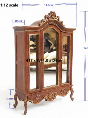 Prodotto in miniatura, referenza YY08028, Colore: Noce con dettagli dorati (WNG)