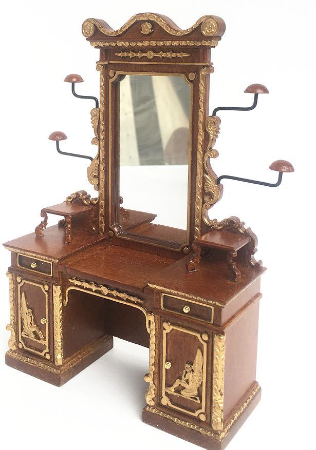 Prodotto in miniatura, referenza YY09070, Colore: Noce con dettagli dorati (WNG)